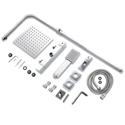 AICA Colonne de douche thermostatique, avec mitigeur thermostatique