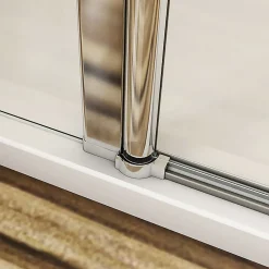 Aica Porte De Douche Battante 150x197cm Porte Battante Avec 2 éléments Fixes En 6mm Verre Anticalcaire
