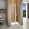 Aica Porte De Douche Battante 75x187cm Porte De Douche Installation En Niche Ouverte Vers L'intérieur Ou L'extérieur