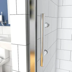 Aica Porte De Douche Coulissante 140x190cm Transparente Chromé