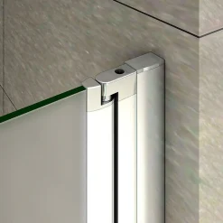 Aica Porte De Douche 80x185cm Porte Battante Verre Satiné Et Anticalcaire Porte Battante En Niche