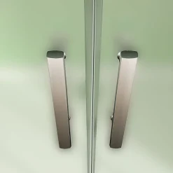 Aica Porte De Douche 120x185cm Porte Battante Verre Satiné Et Anticalcaire Porte Battante En Niche