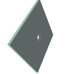 AICA Receveur à carreler en polystyrène - 80 x 80 x 4 cm - recoupable sur mesure