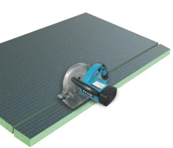 AICA Receveur à carreler en polystyrène - 80 x 80 x 4 cm - recoupable sur mesure