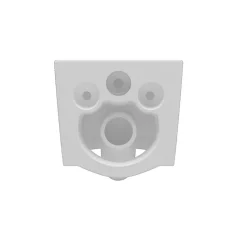 AICA WC Suspendu Sans Bride Avec Abattant Soft-Close - Blanc 52,5x36x36cm