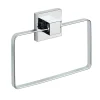 Anneau porte-serviettes en acier inox Quadro
