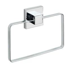 Anneau porte-serviettes en acier inox Quadro