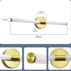 Applique murale de salle de bain à LED NETTLIFE 8W, lampe de salle de bain, applique murale 4000K IP44