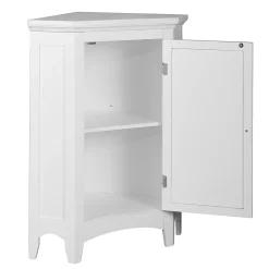 Armoire d angle en bois blanche Teamson Home