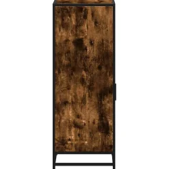 Armoire de bain chêne fumé 35x37,5x100cm bois d'ingénierie vidaXL