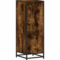 Armoire de bain chêne fumé 35x37,5x100cm bois d'ingénierie vidaXL