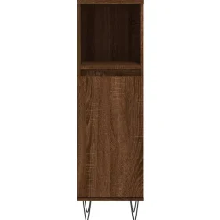 Armoire de bain chêne marron 30x30x100 cm bois d'ingénierie vidaXL