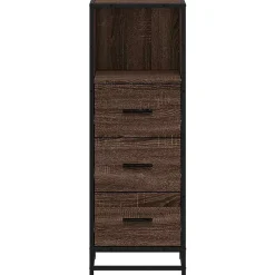 Armoire de bain chêne marron 35x37,5x100 cm bois d'ingénierie vidaXL