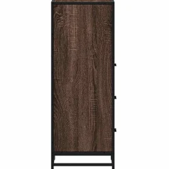 Armoire de bain chêne marron 35x37,5x100 cm bois d'ingénierie vidaXL