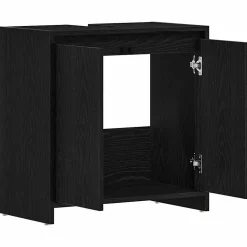 Armoire de bain chêne noir 60x33x60 cm bois d'ingénierie vidaXL
