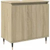Armoire de bain chêne sonoma 58x33x60 cm bois d'ingénierie vidaXL