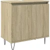 Armoire de bain chêne sonoma 58x33x60 cm bois d'ingénierie vidaXL