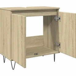 Armoire de bain chêne sonoma 58x33x60 cm bois d'ingénierie vidaXL