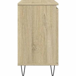 Armoire de bain chêne sonoma 58x33x60 cm bois d'ingénierie vidaXL