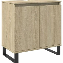 Armoire de bain chêne sonoma 58x33x60 cm bois d'ingénierie vidaXL