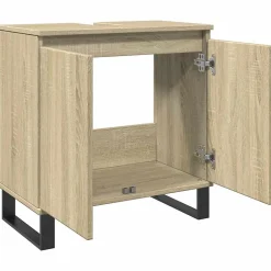 Armoire de bain chêne sonoma 58x33x60 cm bois d'ingénierie vidaXL