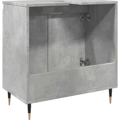 Armoire de bain gris béton 58x33x60 cm bois d'ingénierie vidaXL