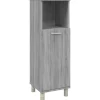 Armoire de bain Sonoma gris 30x30x95 cm Bois d'ingénierie vidaXL