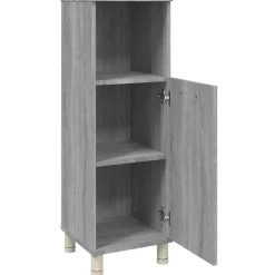 Armoire de bain Sonoma gris 30x30x95 cm Bois d'ingénierie vidaXL