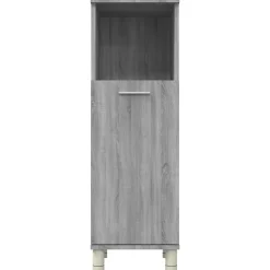 Armoire de bain Sonoma gris 30x30x95 cm Bois d'ingénierie vidaXL