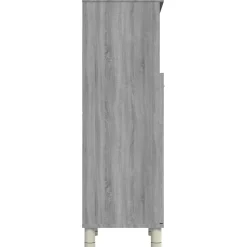 Armoire de bain Sonoma gris 30x30x95 cm Bois d'ingénierie vidaXL