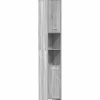 Armoire de bain Sonoma gris 30x30x183,5 cm Bois d'ingénierie vidaXL