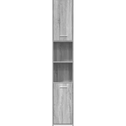 Armoire de bain Sonoma gris 30x30x183,5 cm Bois d'ingénierie vidaXL