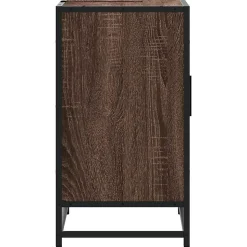 Armoire de lavabo de salle de bain chêne marron 65x33x60 cm vidaXL