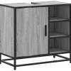 Armoire de lavabo de salle de bain sonoma gris 65x33x60 cm vidaXL