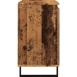 Armoire de lavabo de salle de bain vieux bois 65x33x60 cm vidaXL