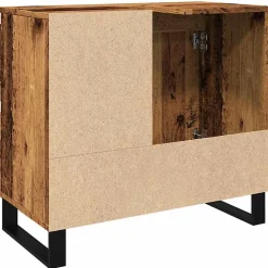 Armoire de lavabo de salle de bain vieux bois 65x33x60 cm vidaXL