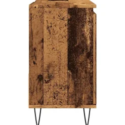 Armoire de lavabo de salle de bain vieux bois 65x33x60 cm vidaXL