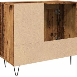 Armoire de lavabo de salle de bain vieux bois 65x33x60 cm vidaXL