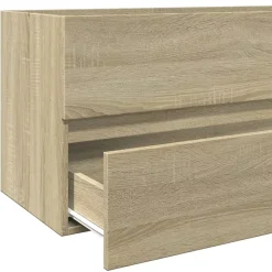 Armoire de lavabo de salle de bain chêne sonoma 100x38,5x45 cm