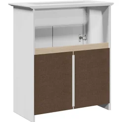 Armoire de lavabo de salle de bain BODO blanc 70x35x80 cm vidaXL