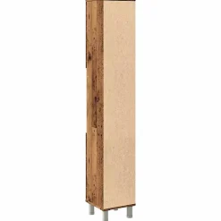 Armoire de salle de bain vieux bois 30x30x179cm bois ingénierie vidaXL