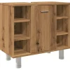Armoire de salle de bain chêne artisanal 60x32x53,5 cm vidaXL