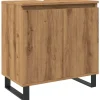 Armoire de salle de bain chêne artisanal 58x33x60 cm vidaXL