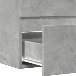 Armoire de salle de bain gris béton bois d'ingénierie vidaXL