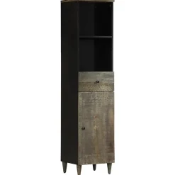 Armoire de salle de bain 38x33x160 cm bois massif de manguier vidaXL