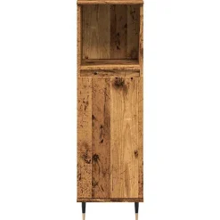 Armoire de salle de bain vieux bois 30x30x100cm bois ingénierie vidaXL
