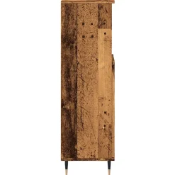 Armoire de salle de bain vieux bois 30x30x100cm bois ingénierie vidaXL