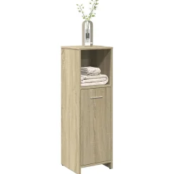 Armoire de salle de bain Chêne sonoma 30x30x95 cm Aggloméré vidaXL