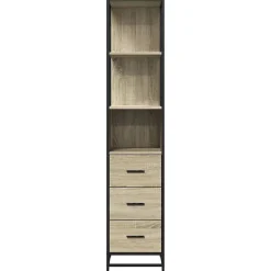Armoire de salle de bain chêne sonoma 35x37,5x166 cm vidaXL