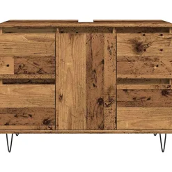Armoire de salle de bain vieux bois 80x33x60 cm bois ingénierie vidaXL